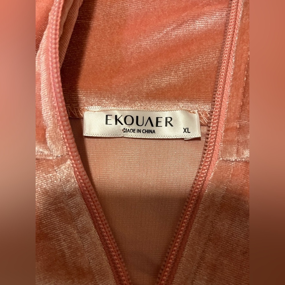 EKOUAER Pink Velour Track Suit - Picture 15 of 16